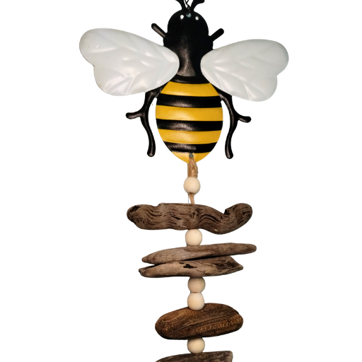 Honey Bee Driftwood Wind Chime