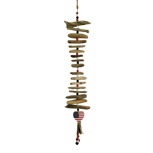 Red, White & Blue Driftwood Garland