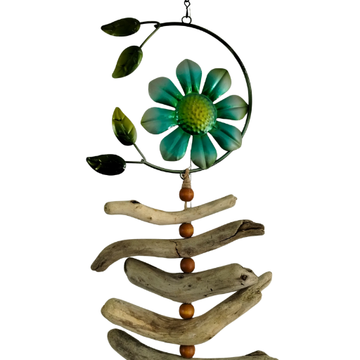 Sunflower Driftwood Hanging Chime