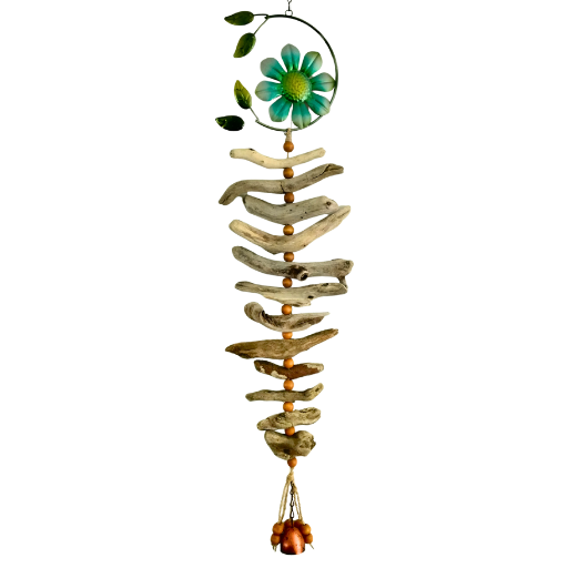 Sunflower Driftwood Hanging Chime